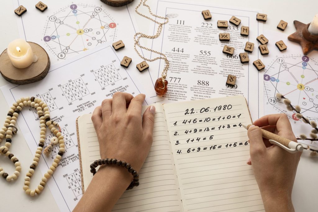 Kabbalistic Numerology Mission Number Chart 1-9, 11, 22